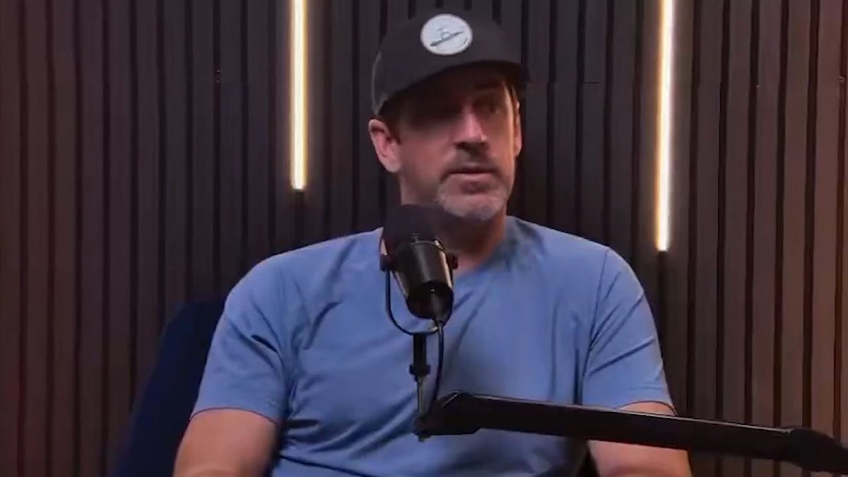 Aaron Rodgers doubles down on ESPN criticism over Dianna Russini scandal. 🎥: Not Just Football with Cam Heyward