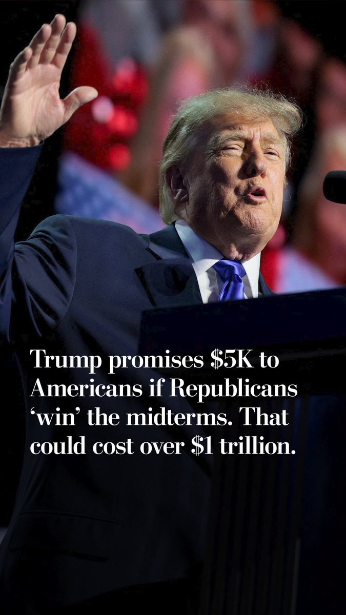 President Trump "promised" a $5,000 dividend to Americans if Republicans retain control of Congress in the midterm elections, prompting questions about how the benefit would work, whether it is legal and where the funds would come from. Read more:
