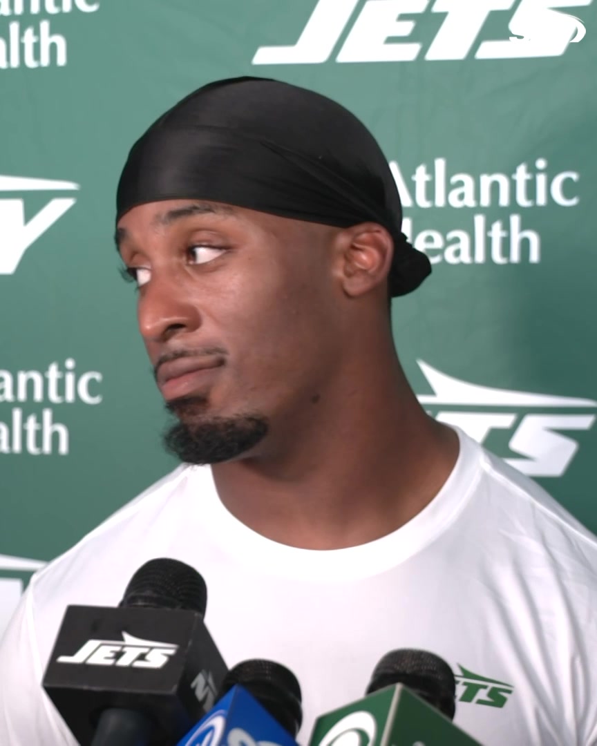 Breece Hall was asked if he had a reaction to not being named a captain: "We've got so many guys, so many vets that are worthy of being a captain. Everybody sees how I work and how I go about stuff every day. I'm essentially a captain without having the C on my chest."