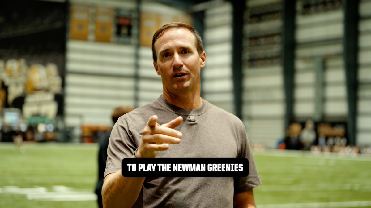 Coach Brees mic'd up 🎙️