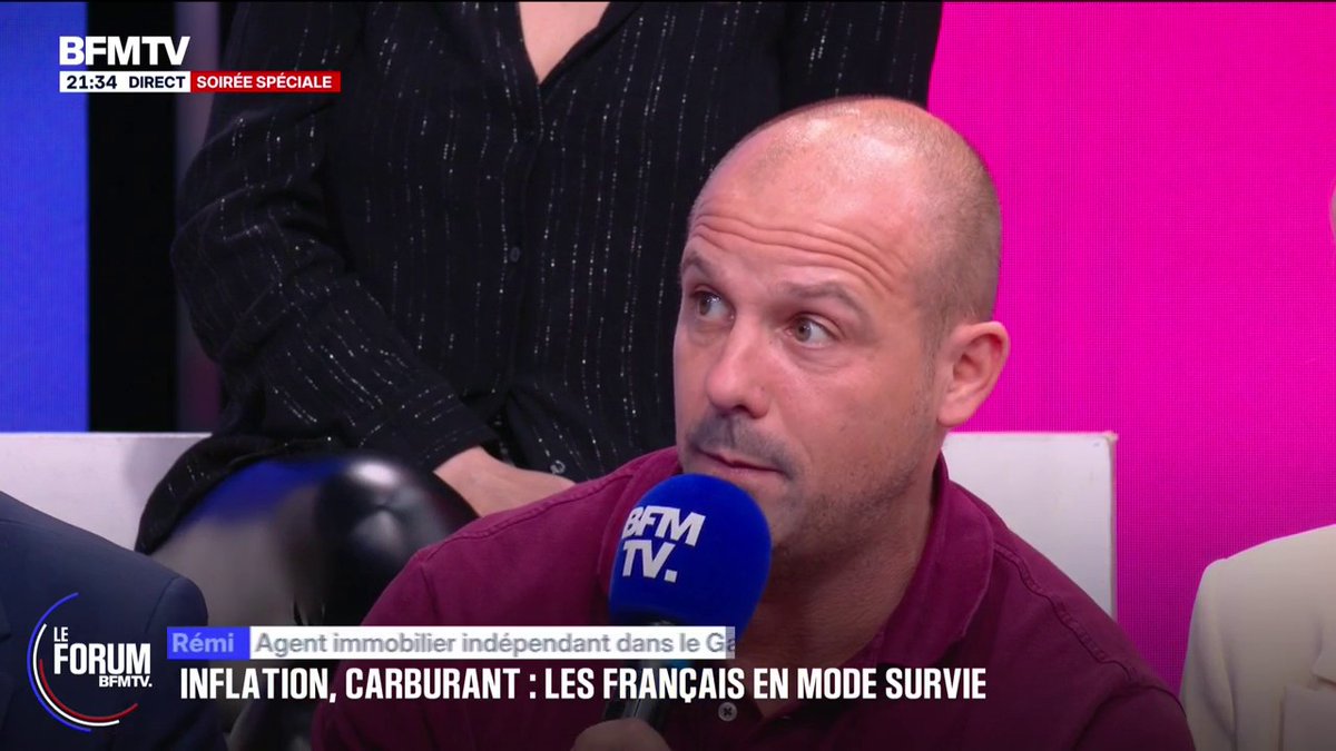 Vie chère: "Ce n'est pas de la colère, c'est de l'exaspération", explique Rémi, agent immobilier #ForumBFMTV