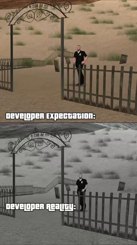 They had a vision and then GTA: San Andreas happened. 😭
