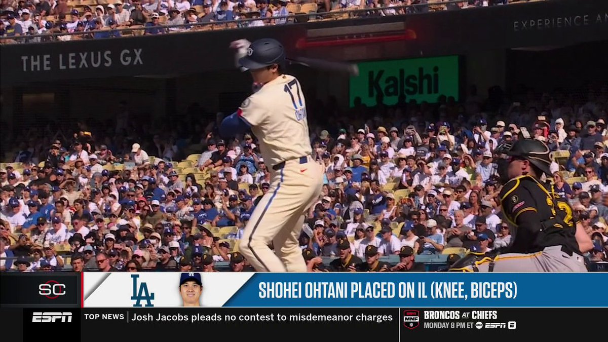 "They're now just hoping that [Ohtani] gets it back in time for the postseason." —Buster Olney on Shohei Ohtani's injury status after being placed on the IL ⚾️