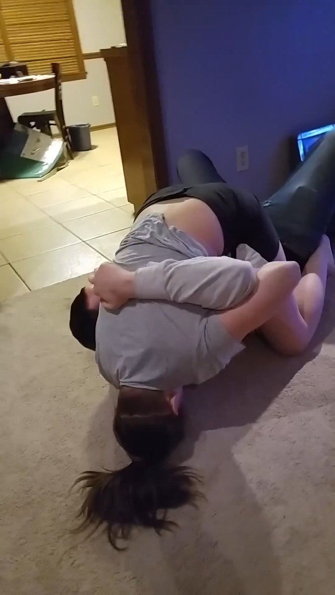 Man vs Woman Wrestling at home | She tapped him out #CombatGirls