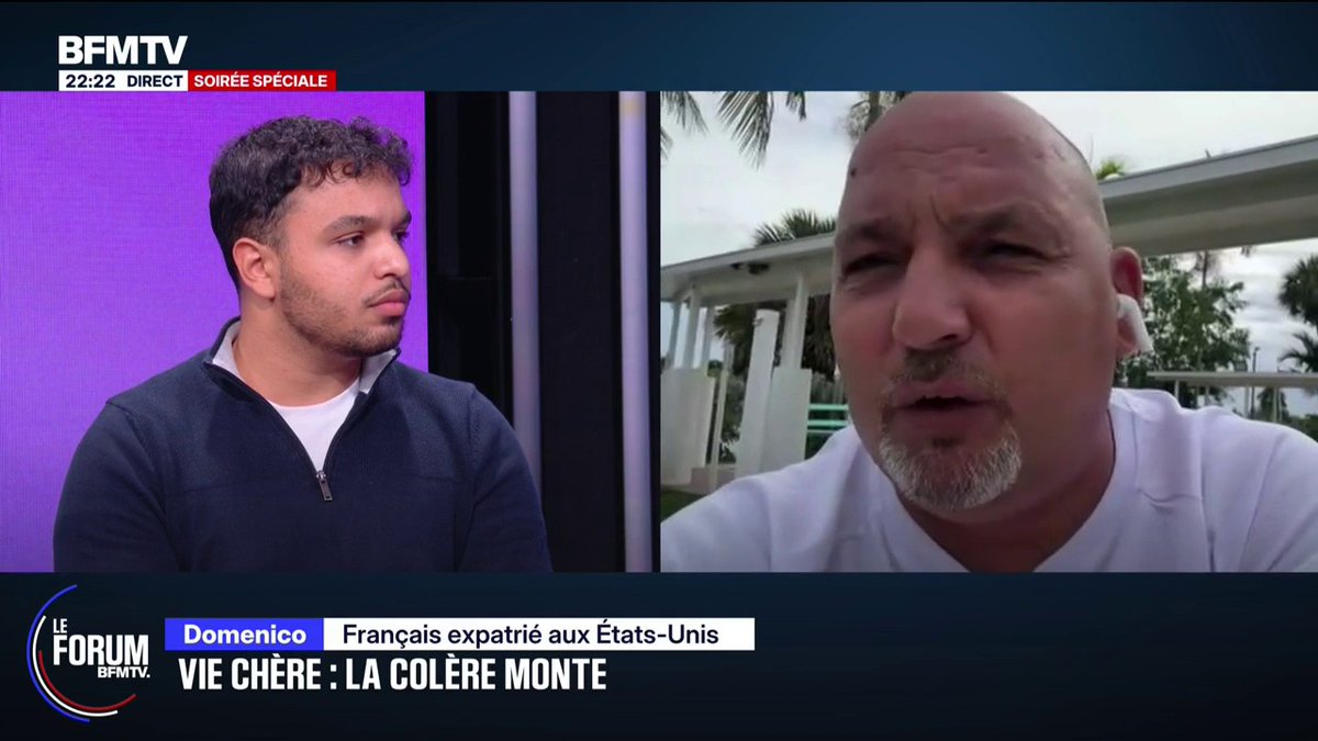 "J'en ai marre d'être taxé en tant que chef d'entreprise en France", se justifie Domenico, Français expatrié aux États-Unis depuis peu #ForumBFMTV