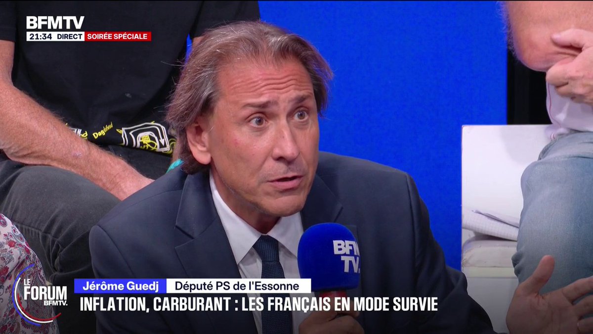 Jérôme Guedj, député PS de l'Essonne, candidat à la primaire socialiste: "Il faut que chacun contribue en fonction de ses revenus et de la progressivité de l'impôt, c'est quand même ça la justice fiscale" #ForumBFMTV