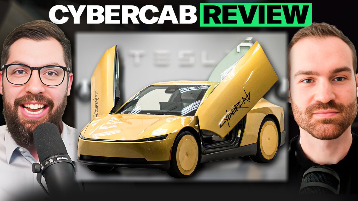 New pod with Sawyer Merritt diving into the Tesla Cybercab: What we loved, what can improve, our FSD experiences, and what's next for Robotaxi. Watch the full conversation here on X or listen to The Kevin O'Connor Show on your favorite podcast app.