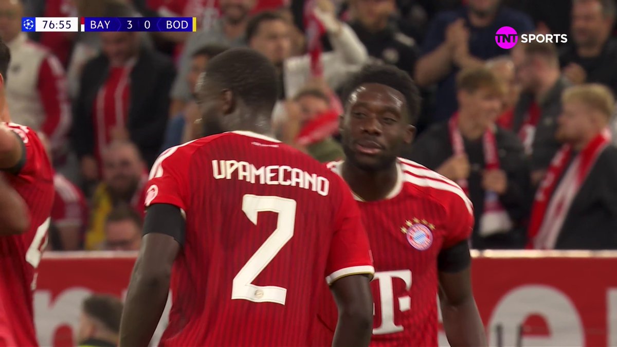 GOOOOOOOOL! 🚀⚽ É MAIS UM DO BAYERN NA ALLIANZ ARENA! ALPHONSO DAVIES PEGOU BONITO NA SOBRA DO ESCANTEIO: 3 A 0! 😱 ⚠️ Bayern x Bodø/Glimt ao vivo AGORA na @tntbr e na @hbomaxbrasil ( #CasaDaChampions #HBOMax #MFM