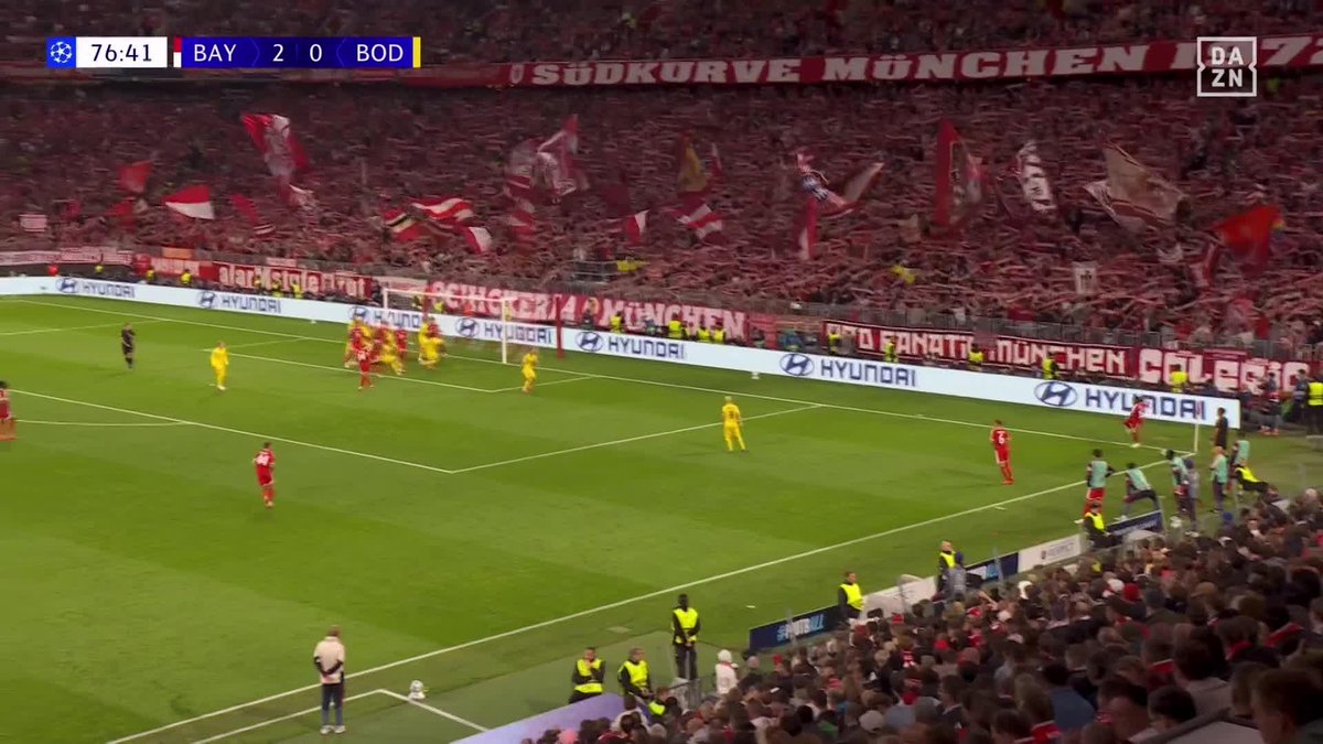 ALPHONSO DAVIES SMASHES IT HOME TO MAKE IT 3-0 🚀🌟 Watch Bayern München vs Bodø/Glimt | UEFA Champions League - Round 1 | LIVE on DAZN &amp; OneSoccer in Canada | ⚽🌟 #UCL | #CANMNT | DAZN Football | @OneSoccer