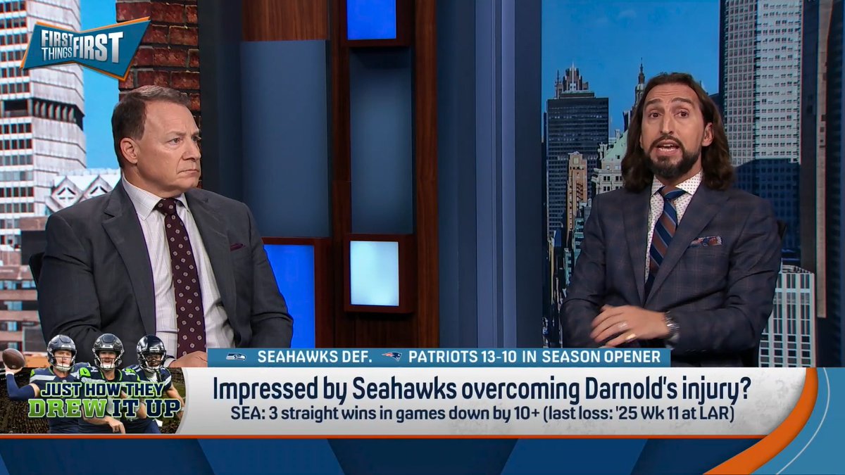 “I am so impressed by Mike McDonald, by that organization, and by that defense.” nick wright reacts to the Seahawks 13-10 win over the Patriots: