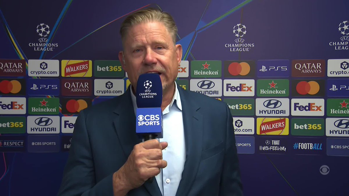 Uncle Pete is happy 😄 Peter Schmeichel gives his review on Manchester United's win to start their #UCL campaign 💥