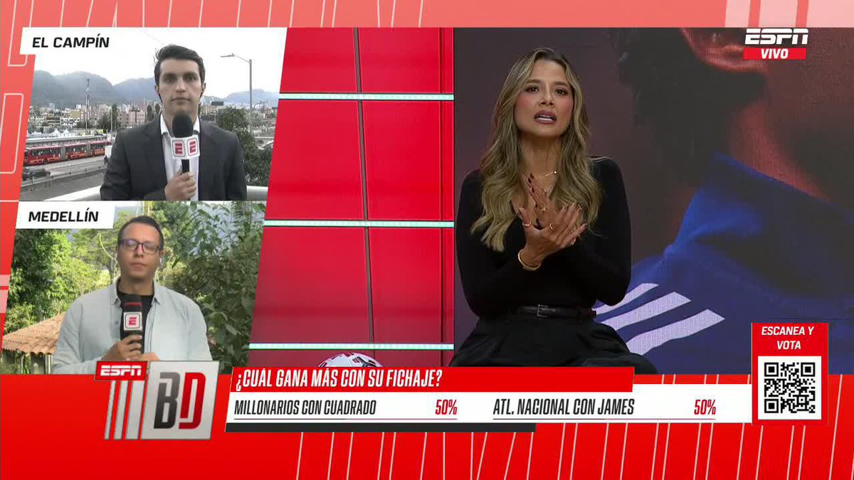 “La propuesta de Atl.Nacional a James Rodríguez incluye armar un equipo para ganar la Conmebol Libertadores” Melissa Martinez Opina con el #BalonDividido ▶️ Mira #BalonDividido en el Plan Premium de #DisneyPlus