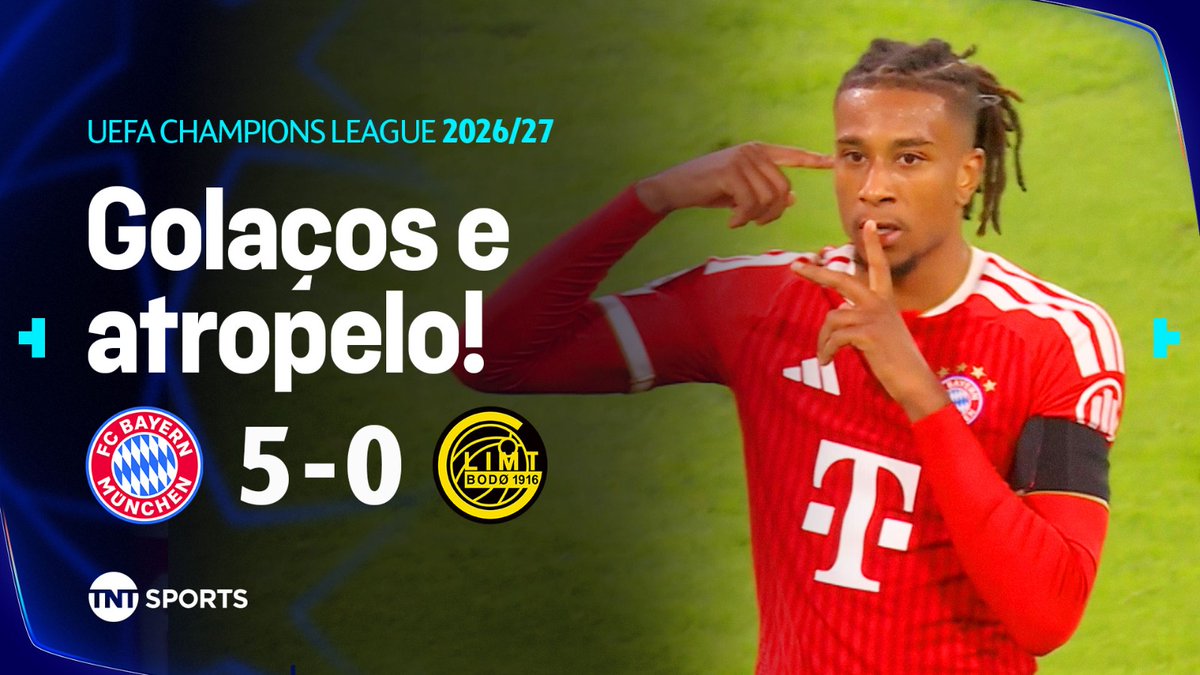 A PRIMEIRA GOLEADA DO BAYERN! 🔴🇩🇪 Estreando na Fase de Liga da Champions League, o gigante alemão não tomou conhecimento dos noruegueses do Bodø/Glimt... 5 a 0 na Allianz Arena, com direito a show de Kane e Olise! Vem ver os melhores momentos! 🔥 #MFM #CasaDaChampions #HBOMax