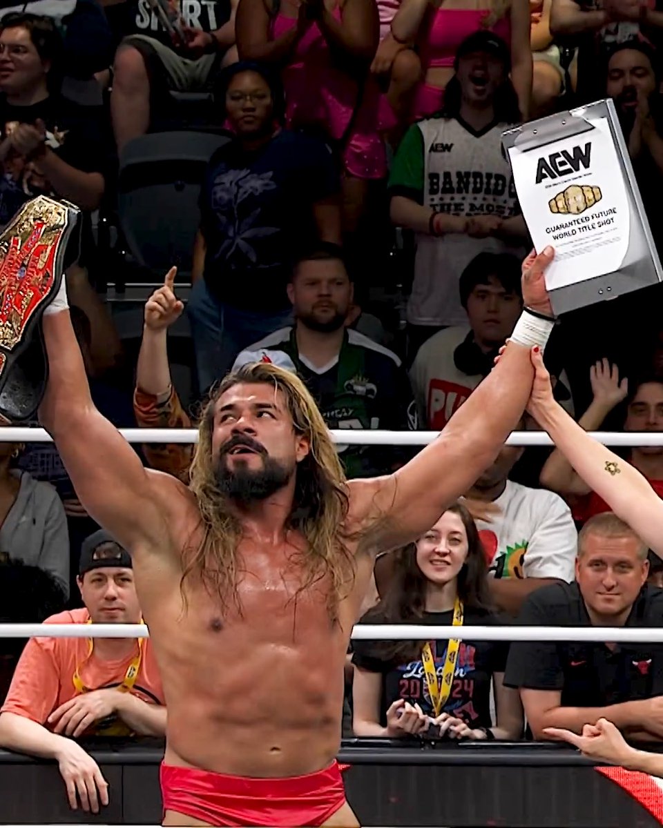 With his AEW World Championship contract in hand, Andrade “El Idolo” The Real Latino Man! has his eyes set on establishing himself as the greatest National Champion of all time, defending his title week in and week out!