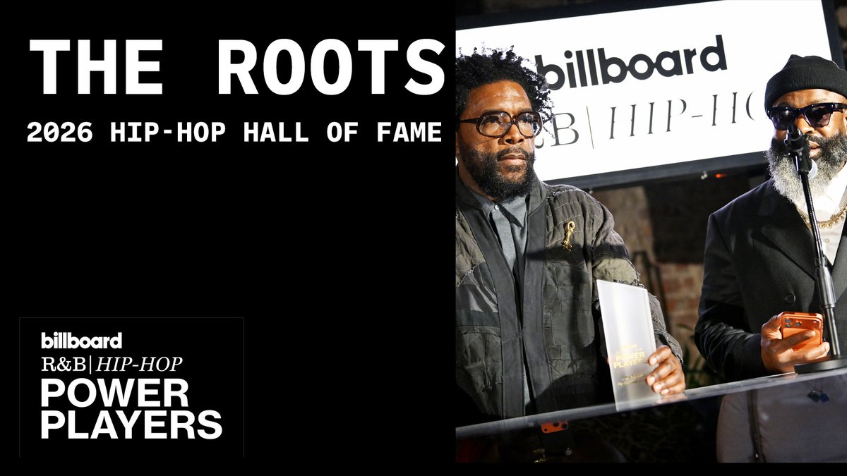 From busking on the street corners to (40 years later) this 🏆 Questlove and Black Thought are inducted into Billboard's R&B/Hip-Hop Power Players Hip-Hop Hall of Fame.