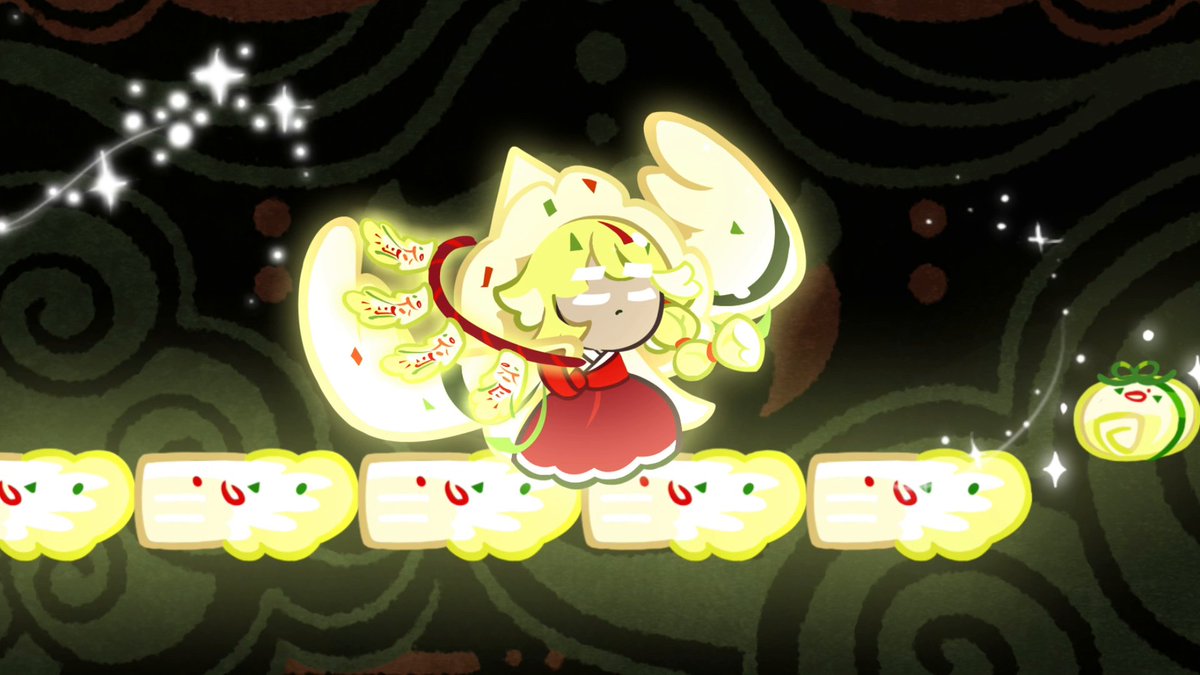 White Kimchi Cookie, the shaman who soothes souls' resentment with her serene dance, is here! She looks after spirits by washing their regrets with her fluttering dance... Check out her ritual dance that bridges the land of the living and the other world, right now! 🏃‍♂️💨