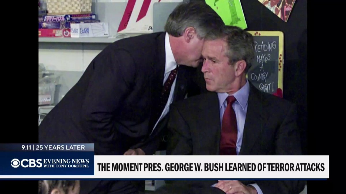 A teacher who was there the moment President George W. Bush learned of the Sept. 11 attacks in a second grade Florida classroom recounts what happened 25 years ago.