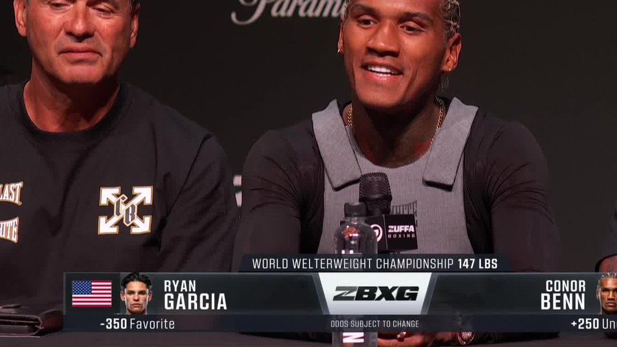 Ryan couldn't believe it was Teofimo 😆 🎟️ Buy #GarciaBenn at | Sept 12 | Live Exclusively on DAZN in UK &amp; Ireland, plus other select territories | Ring Magazine ▪️