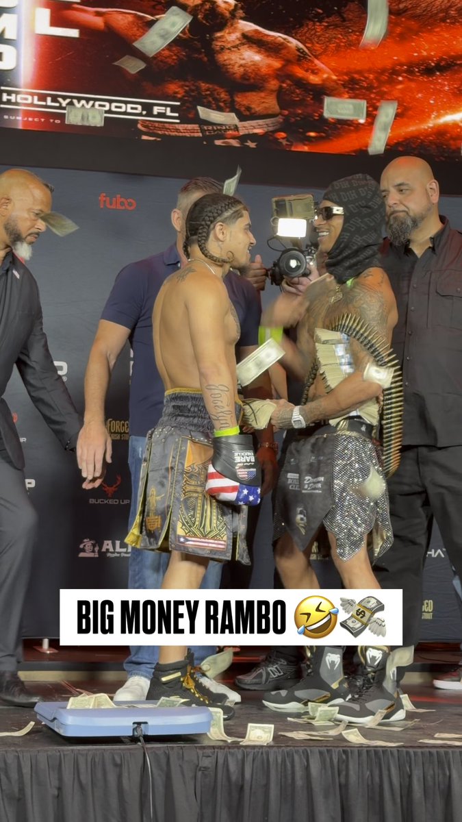 Rambo Russo was making them dollars fly 🤣💸 #BKFC93 | Tomorrow | Watch on BKFC+