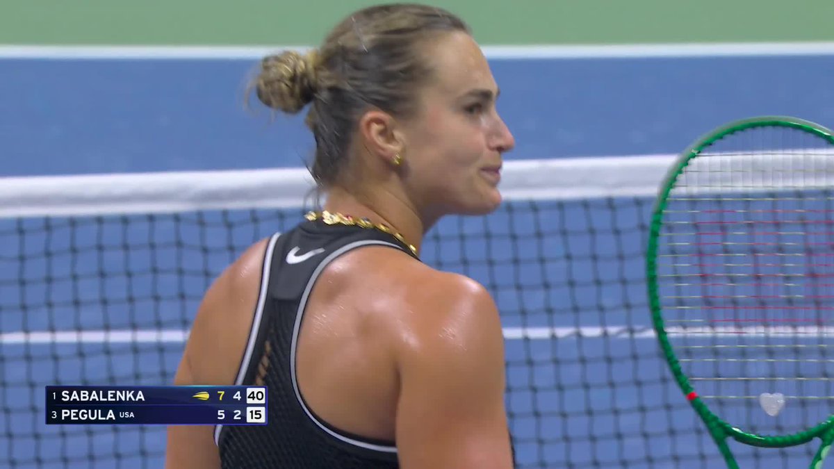 That Aryna Sabalenka performance 💯 The two-time defending champion is closing in on the final!