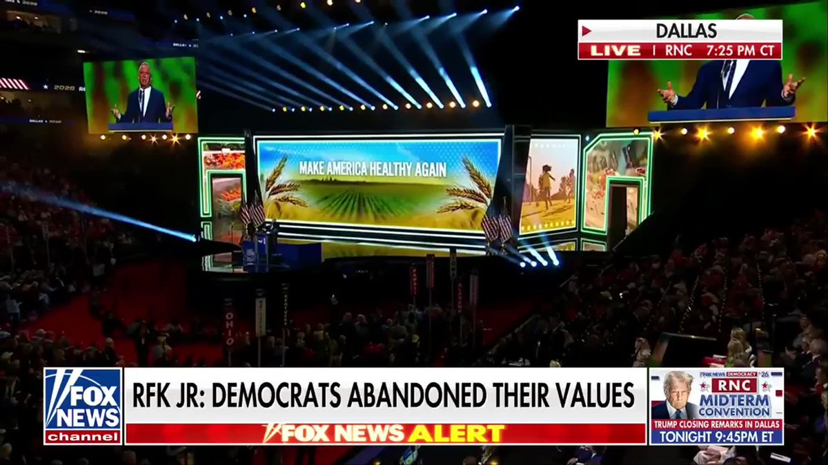 "Neither my father nor my uncle would recognize the Democratic Party of today." HHS Secretary Robert F. Kennedy Jr. reflects on the political legacy of his father, Robert F. Kennedy, and uncle, President John F. Kennedy, during remarks at the RNC Midterm Convention in Dallas. Kennedy says his political break is "no longer about left and right," adding, "It was about the sane and insane. It was about common sense and communism." Get the latest updates on the historic midterm convention on Fox News Channel or by downloading the Fox News app:
