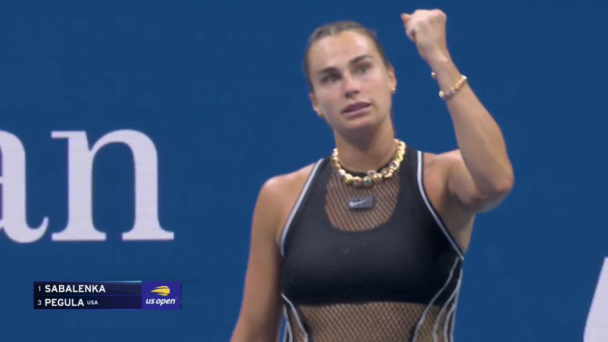 THREE-PEAT: STILL ON 🗽 Aryna Sabalenka defeats Pegula 7-5, 6-2 and will once again compete in the US Open championship match on Saturday!