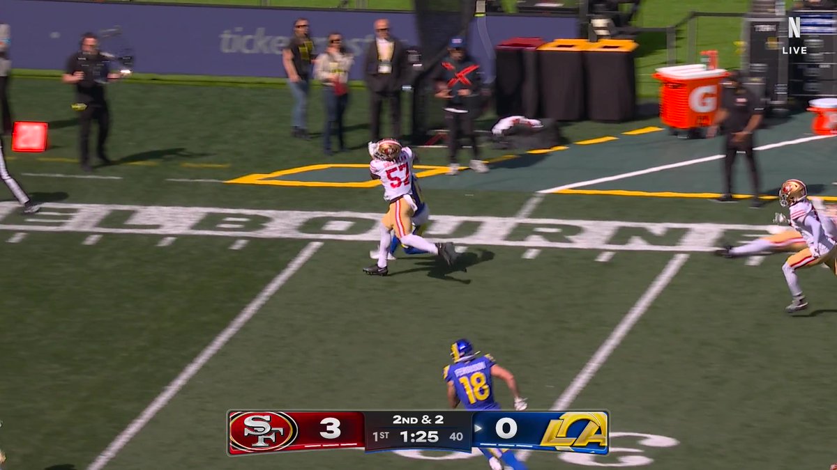 MATTHEW STAFFORD TO PUKA NACUA 🔥 49ers vs. Rams is LIVE now on Netflix!
