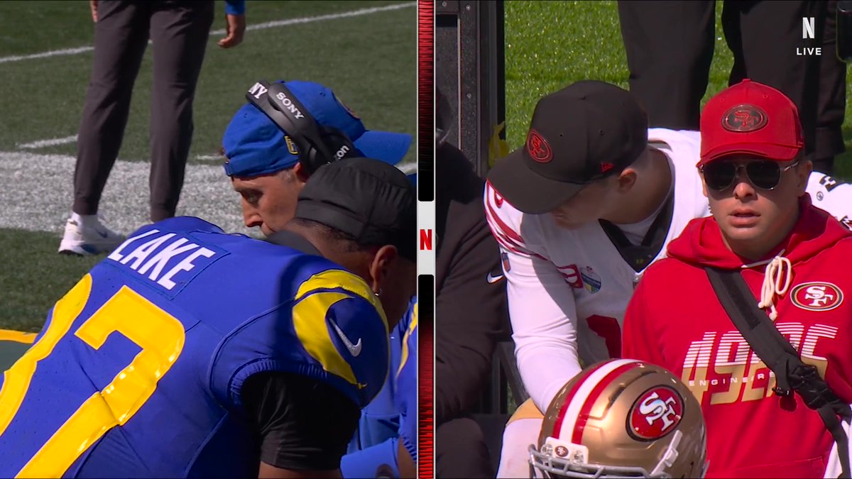 "I'm surprised to see a lot of passes from Kyle Shanahan." Luke Kuechly on what he's seen in the first half in Melbourne 👀 49ers vs. Rams is LIVE now on Netflix!