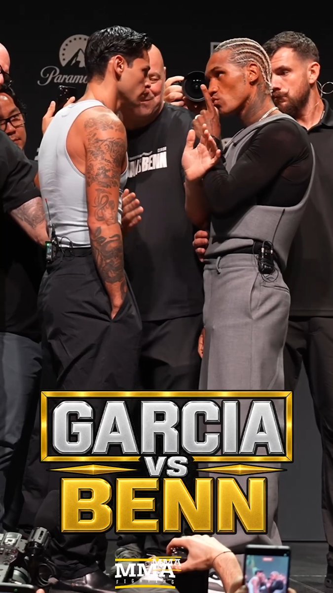 Dana White had to step in during Ryan Garcia and Conor Benn's faceoff in Las Vegas 🥊👀