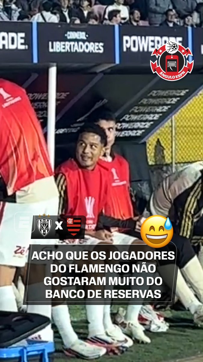 AH, CALMA AÍ KKKKKKKKKKKKKKKKKKKKKK Os jogadores do Flamengo foram pro banco de reservas e... KKKKKKKKKKKKKK 👉 Assista a Del Valle x Flamengo, na CONMEBOL Libertadores, AO VIVO, pela ESPN no Plano Premium do #DisneyPlus #FutebolNaESPN #LibertadoresNaESPN #Flamengo