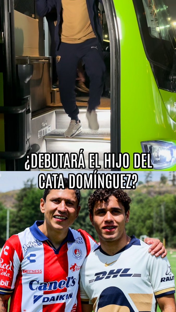 ¿Se viene el debut del 'Catita' Domínguez? 👀 El hijo de Julio César Domínguez fue convocado por Pumas y así arribó a CU