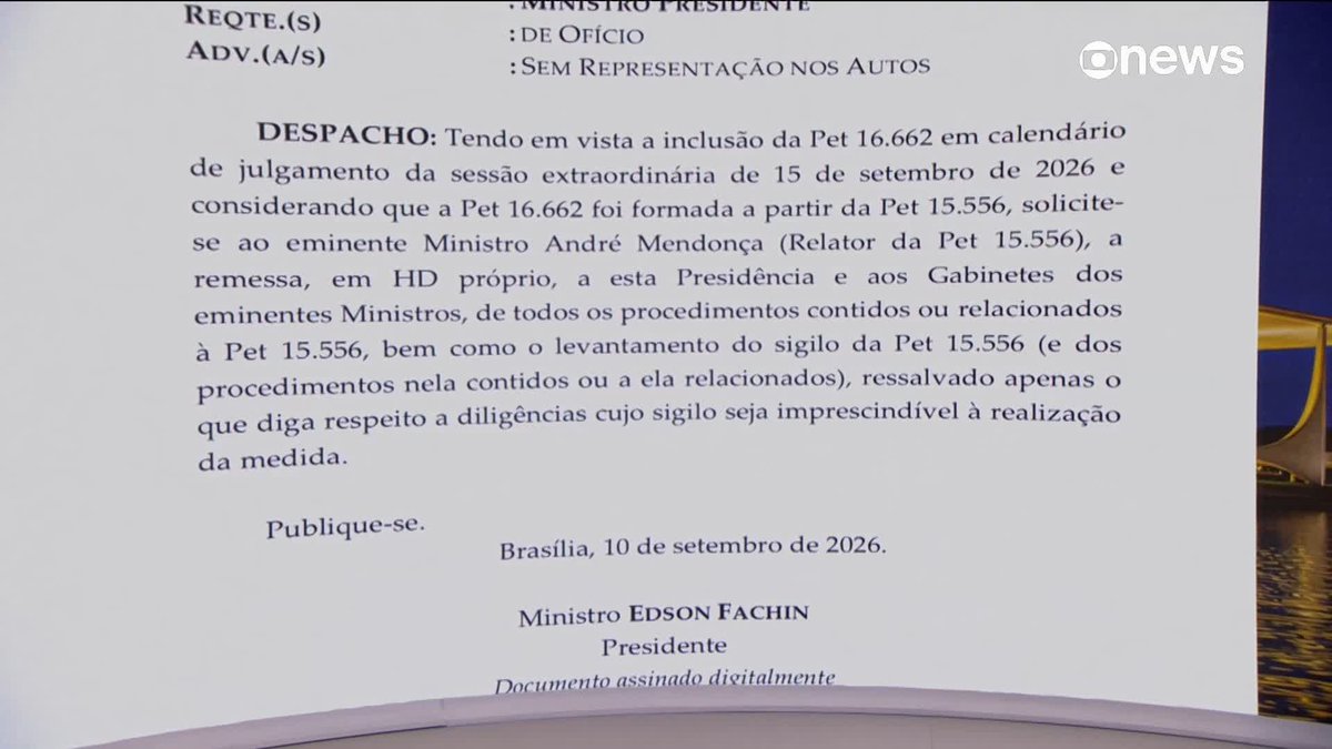 "A transparência protege as instituições", reage advogado-geral da União após Fachin solicitar derrubada do sigilo do caso Master. ➡️ #CentraldasEleições – de segunda a sexta, às 19h e às 23h, na #GloboNews. Assista na TV e no #Globoplay
