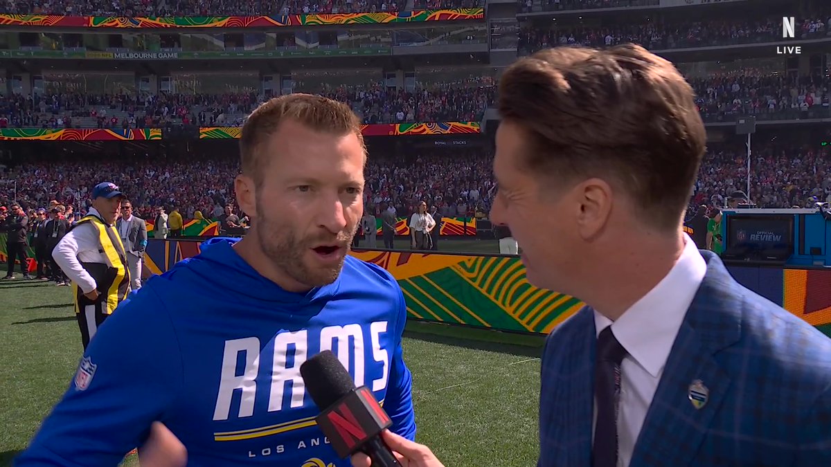"We're making some uncharacteristic mistakes, but beauty is we've got a second half." NFL Netflix Gameday Insider Tom Pelissero checks in with Sean McVay at the start of the second half. 49ers vs. Rams is LIVE now on Netflix!