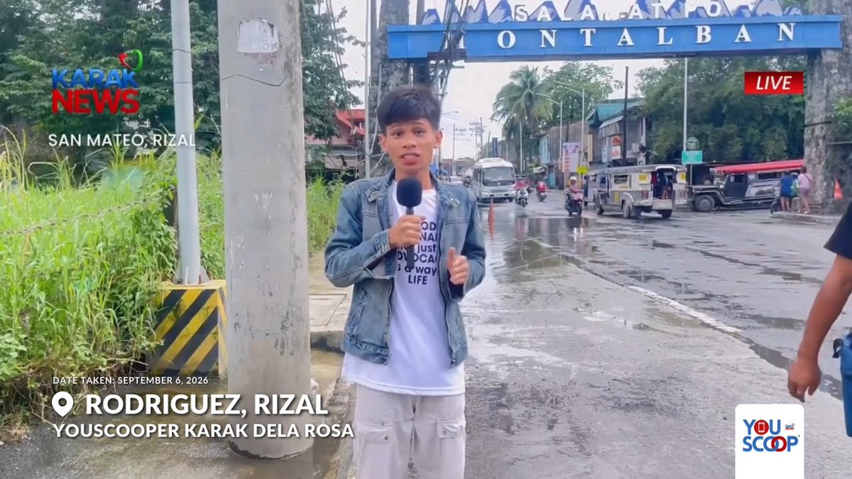 PARANG TUNAY NA LIVE REPORT! Viral si YouScooper Karak Dela Rosa dahil sa kanyang "live report" tungkol sa “Montalbounce Adventure Resort” noong Sept. 6, 2026. Kahit satire ang report ni Karak, pinuri siya ng mga netizens dahil kuhang-kuha niya ang mga mannerism ng reporter! “Wala po akong outline o script; kung ano lang po ang maisip ko habang nagre-report, iyon na po ang sinasabi ko,” sabi ni Karak. Dagdag niya, nais niyang magpahayag at ipamulat ang mga social concern at issue kahit idinadaan niya sa katatawanan ang mga report niya. Kasalukuyang graduating student si Karak at ayon sa kaniya, wala siyang background sa reporting, ngunit matagal niya na raw itong pangarap. Panoorin ang video. #YouScoop Courtesy: YouScooper Karak Dela Rosa