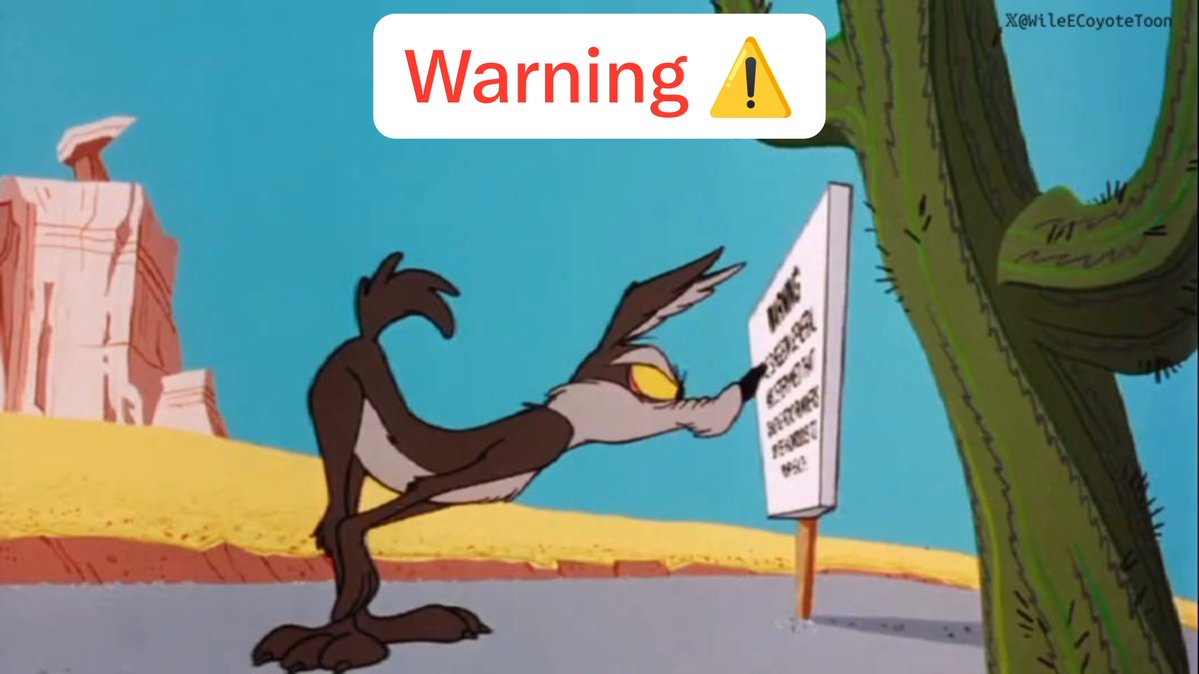 Never ignore warning sign 🚧