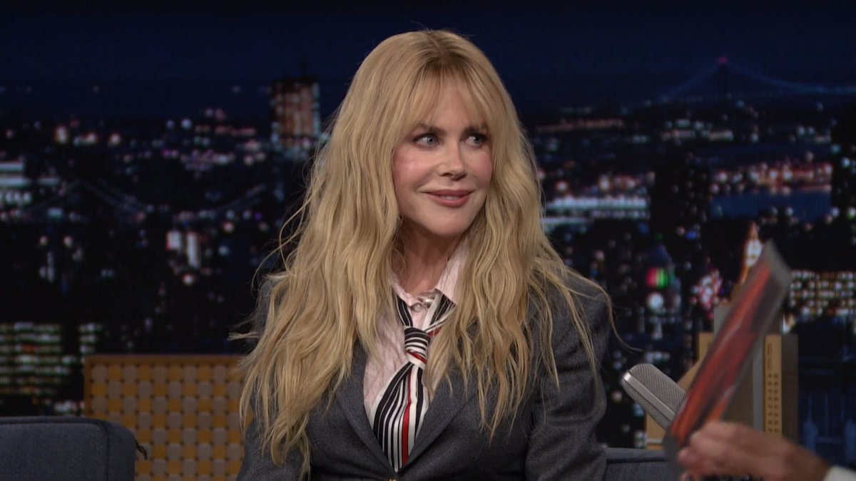 Nicole Kidman talks starring in a 👼🏼 music video and having ADÉLA name a song after her! #FallonTonight