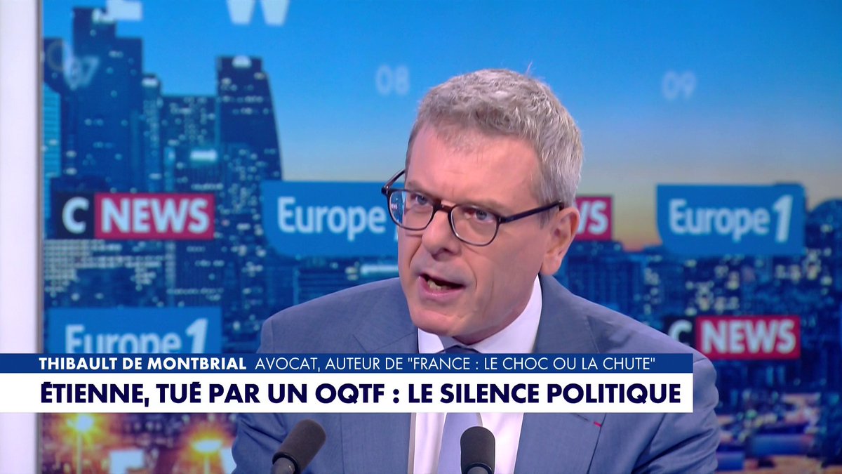 Thibault de Montbrial sur l'homme tué par un OQTF en région parisienne: «Ce qu'il s'est passé à Puteaux est l'illustration de l'impuissance de la classe politique française depuis 20 ans», dans #LaGrandeInterview Toute l'info est à retrouver sur