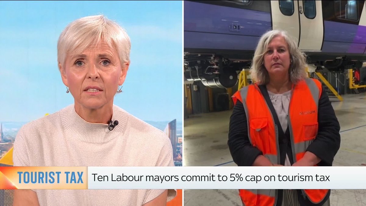 🗣️ 'Budget holidays are still protected.' Transport Sec, Heidi Alexander MP, has defended the government's plan to allow regional mayors to implement a tourist tax with no cap. She tells Anna Jones the tax is a 'sensible' approach and will not be put in place everywhere