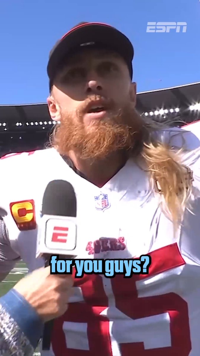 How can you not love George Kittle? 🏈 🇦🇺 ❤️ Again, please, someone get this man a shoey ASAP. #NFLMelbourneGame #GeorgeKittle #SanFrancisco49ers