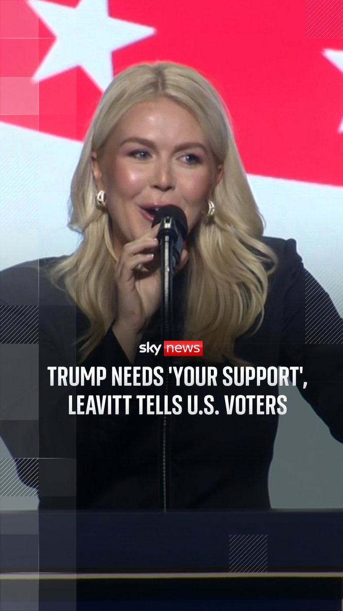 Former White House press secretary Karoline Leavitt has been speaking at the GOP convention, urging American people to vote for the Republicans in November. Leavitt also invokes motherhood in pitch for GOP votes at midterm convention in Dallas.