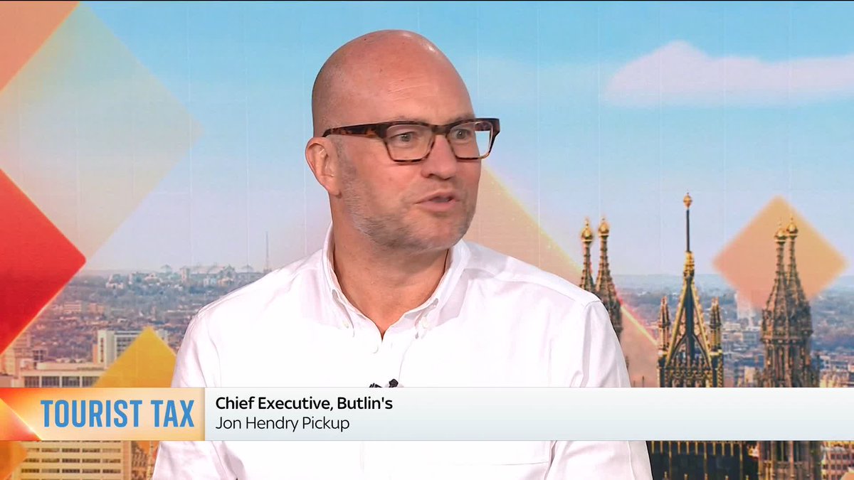 🗣️ 'This is a holiday tax on UK working people travelling in the UK.' The CEO of Butlins, Jon Hendry Pickup, tells Kamali Melbourne and Anna Jones that he is 'disappointed' by the introduction of a 5% tourist tax on certain places across the country.