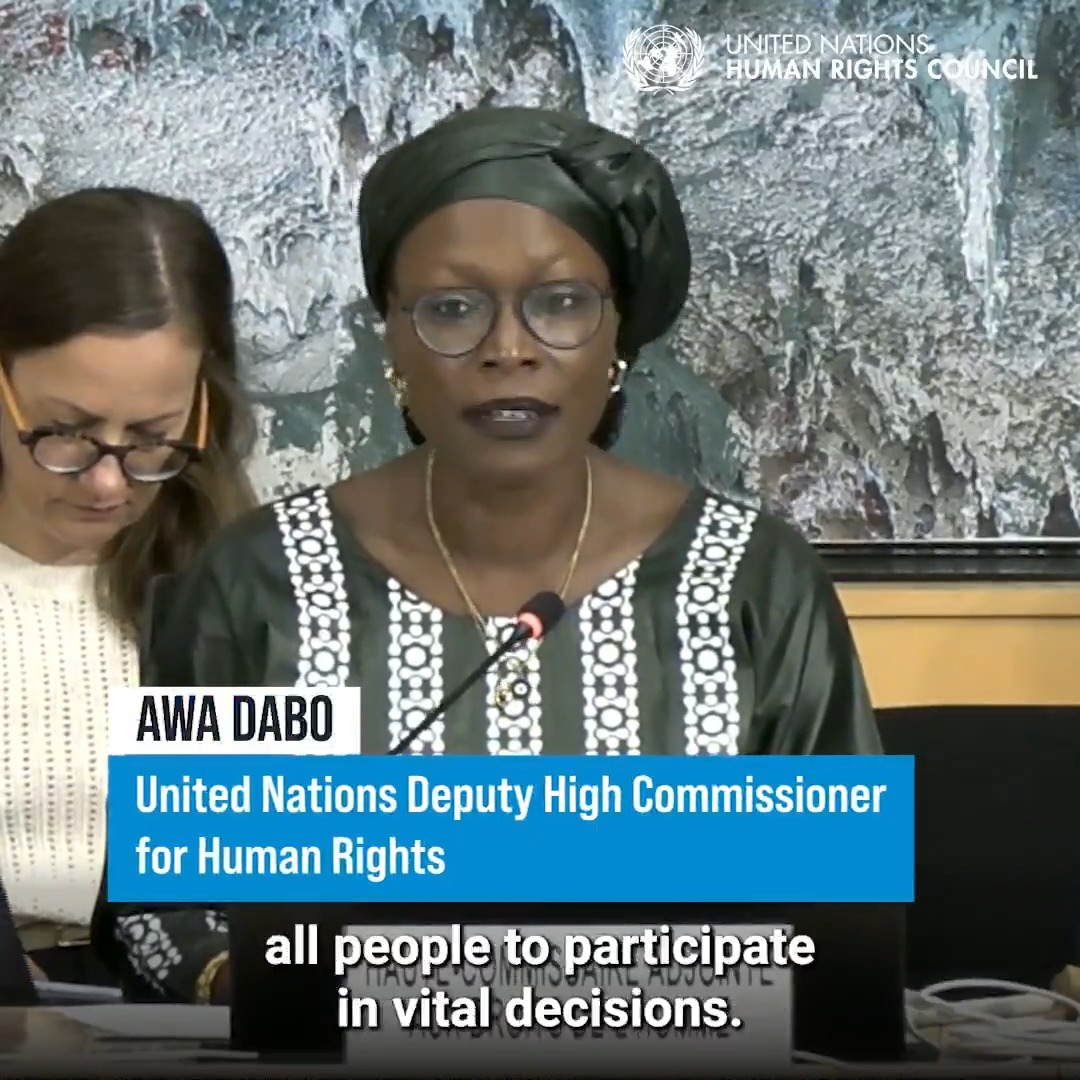 40 years after the #RightToDevelopment was proclaimed by the United Nations, billions are still being left behind. The path forward is clear, United NationsHumanRights deputy chief Awa Dabo told the Human Rights Council: • tackle inequalities • put human rights at the heart of development #HRC63