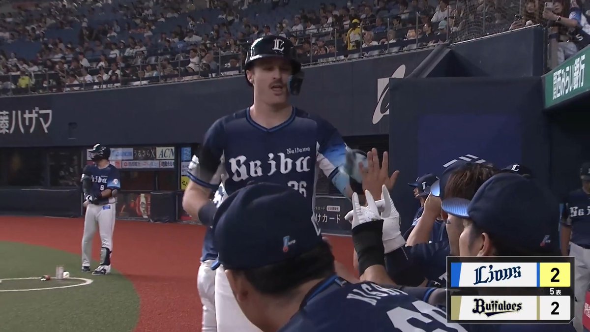 4番の一振りでチームをさらに勢いづける🙌 埼玉西武 ネビン 選手の今季第19号同点ホームラン‼️💥