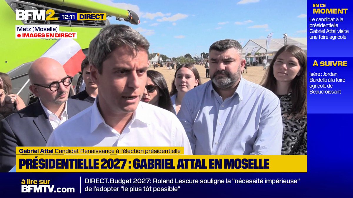 "La simplification, c'est le grand échec du macronisme et des dix dernières années", admet le candidat Renaissance à la présidentielle, Gabriel Attal #BFM2