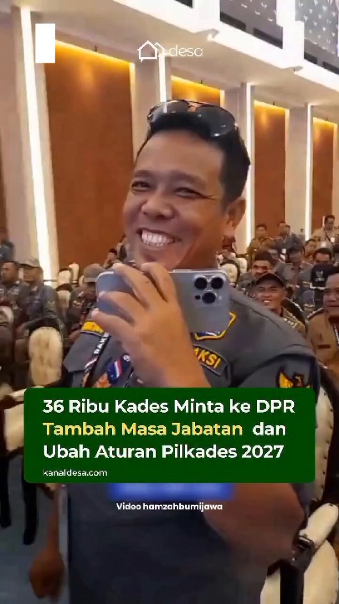 Kmaren ada Presiden yg minta tiga periode tpi gagal... Kemudian memperkosa UU supaya anaknya bisa maju sebagai Cawapres.. Supaya anaknya menang, sang Presiden ngumpulin Kepdes se Indonesia hanya demi suara buat anaknya.. dengan imbalan tentunya.. Sekarang, para² Kepdes itu pada jumawa..merasa ikut sbage timses anak Presiden yg sudah menang..minta lebih dri yg seharusnya.. aturan bakal dirubah lagi. Begitu serakahnya pejabat² di negara ini dari Presiden sampe ke lurah.. ajaib..