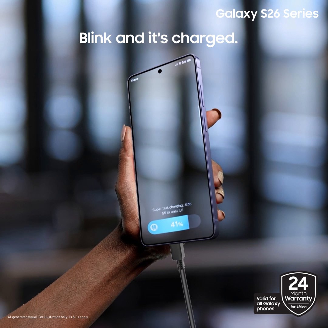 Running late and your battery is low? The GalaxyS26Ultra charges up to 75% in just 30 minutes with Super Fast Charging 3.0 (60W) Learn more: GalaxyAI