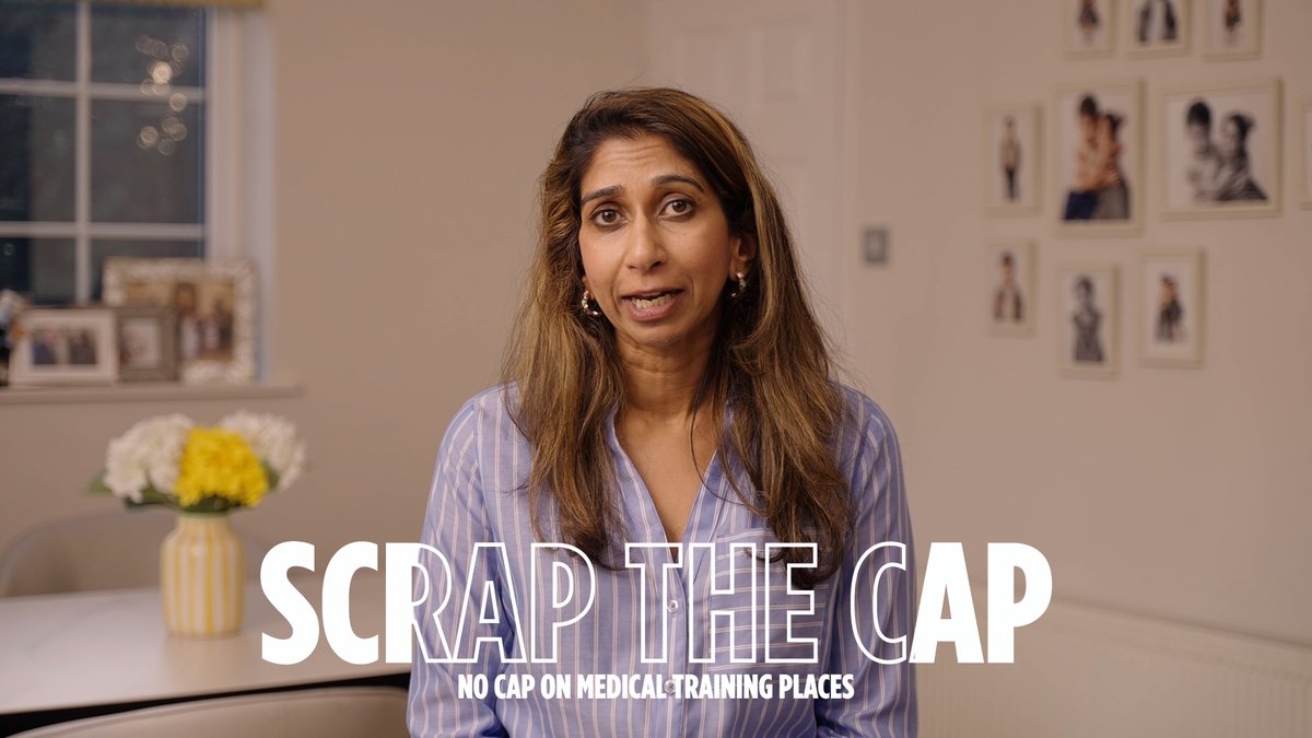 In her first 100 Days in government as Education and Skills Secretary, Suella Braverman MP will lift the cap on medical school places, cut funding for useless degrees and give nurses interest free student loans. If she fails, she will RESIGN.