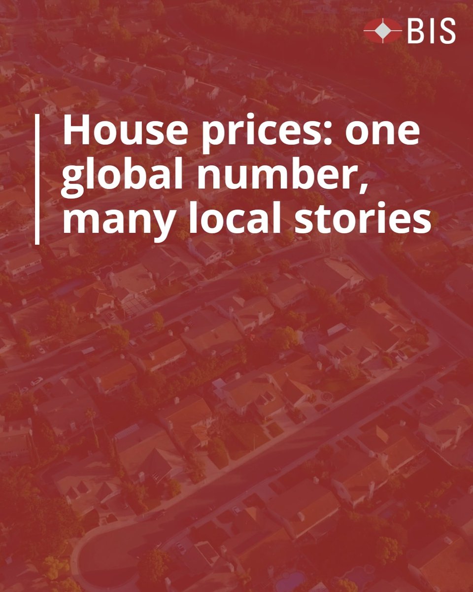 What’s happening in real house prices globally? Real global house prices fell 1.2% year on year in Q1 2026, a faster decline than the previous quarter. Discover out latest data story on these trends: #BISDataStories #BISStatistics #DataStories