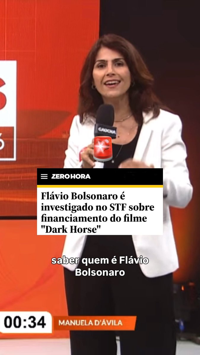 🚨URGENTE: após pressão no STF, Mendonça inclui Flávio Bolsonaro como investigado no caso Dark Horse. Ninguém está acima da lei!
