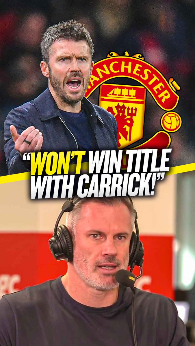 ❌ "I don't think they'll win the title or UCL under Carrick!" 👎 "Is he the guy to take them to the next step? I don't quite see that!" Jamie Carragher defends his article questioning Michael Carrick's long-term suitability as #MUFC manager! 👊